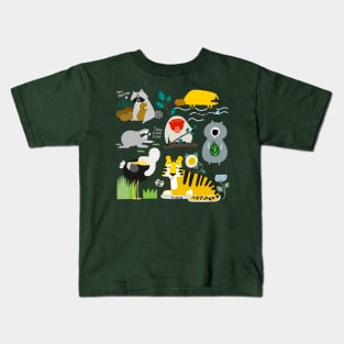 Cute Animal Friends 3 Kids T-Shirt